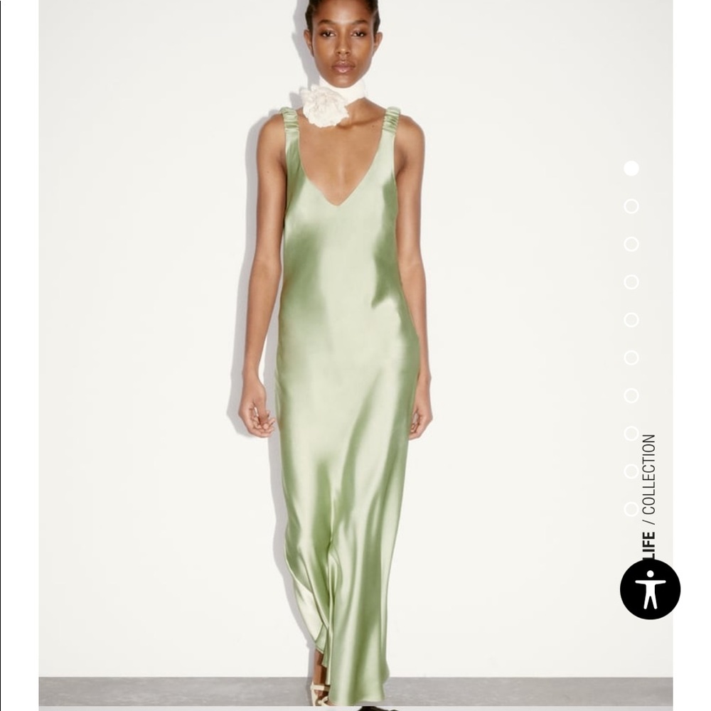 Zara Satin Lingerie style dress